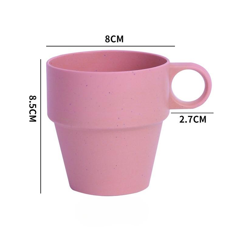 Household Wheat Straw Plastic Mouthwash Cups, Toothbrush Cups, Couple Washbasin Cups, Student Dormitory Washbasin Cups
