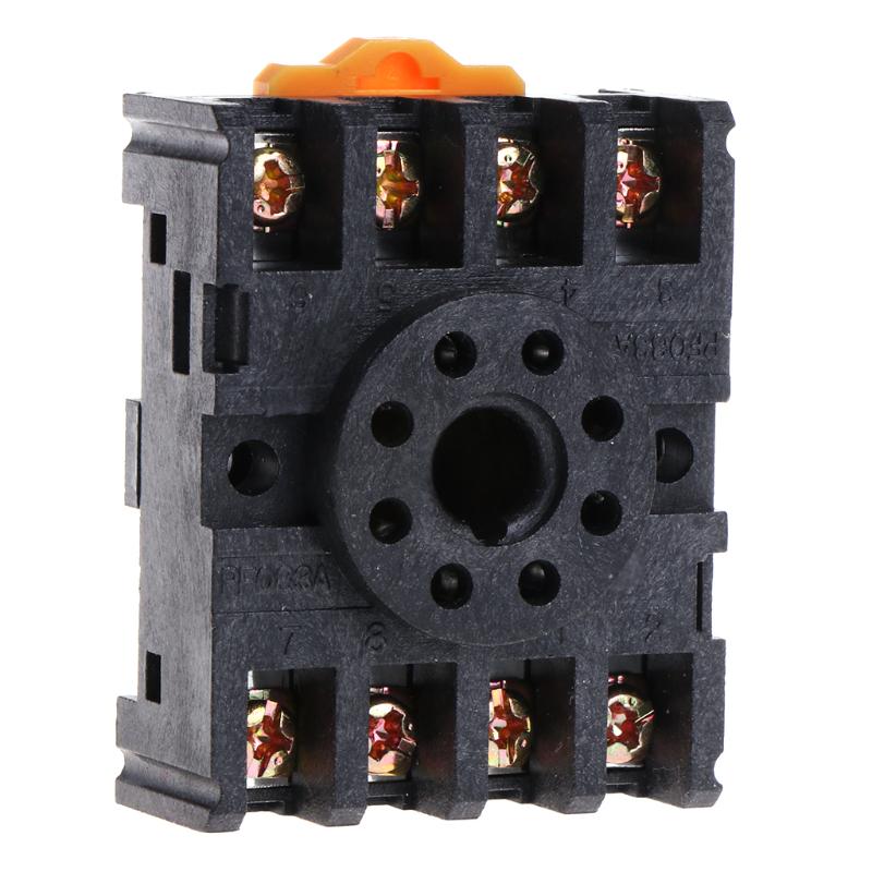 110v 0-30s Power on Delay Ah3-3 Timer Relay With Socket Base Pf083a 8 Pins for sale online
