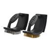 Right Angled Grill Brush With 3 Functions And Ergonomic Handle Scrapers Wire Bristles For Deep Cleaning BBQ Grates Tool