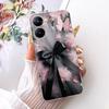 For Realme V30 Case RMX3619 Fashion Flower Bowknot Soft Silicone Back Cover For Realme V30T RMX3618 Fundas RealmeV30 Phone Shell