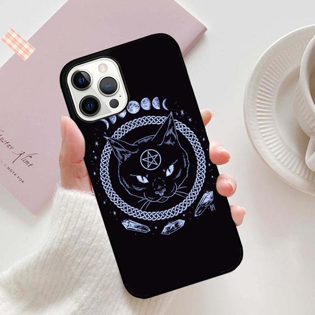 Autumu Witch Witches Moon Phone Case Cover for iPhone 17 Air 16 16e 15 12 11 13 14 Pro Max Apple Plus Coque