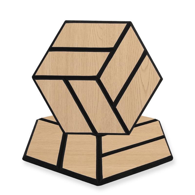 Hexagonal Wood Grain Sound Absorbing Panel for Studio and Piano Room