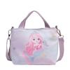 Stylish Cartoon Print Crossbody Bag For Kids Versatile Canvas Shoulder Bag For Girls And Boys