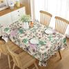 Floral Tablecloth Rectangular Little Fresh Aesthetic Decor For Kitchen Dining Room Picnic Travel Party