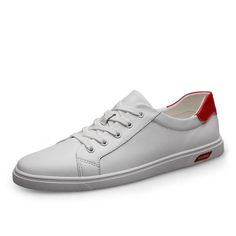 

Мужская повседневная обувь, дышащие белые кроссовки, мужские низкие прогулочные туфли из натуральной кожи, мужские туфли на шнуровке, однотонные мужские туфли 45