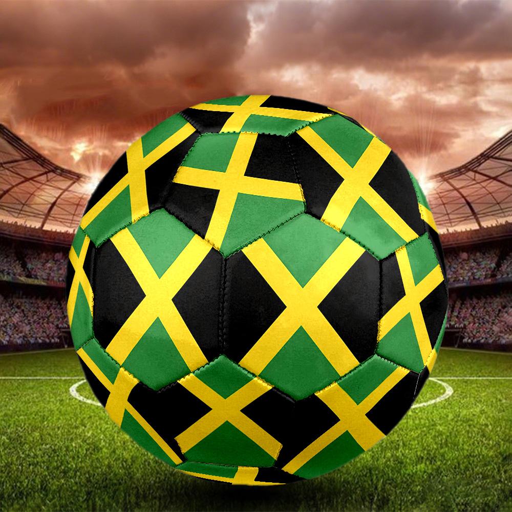 Nationale Vlag Voetbal Maat 5 Voetbal Machine-gestikt Binnen/Buiten Universele Voetbal Perfect Herdenkingsgeschenk voor Voetbalfans