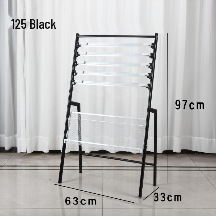 Newspaper & Magazine Display Stand with Brochure Holder for Office Organization and Storage
