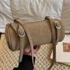 Portable Cylinder Bag Simple and Fashionable Winter New Trendy Shoulder Bag Women Niche Underarm Bag Women
