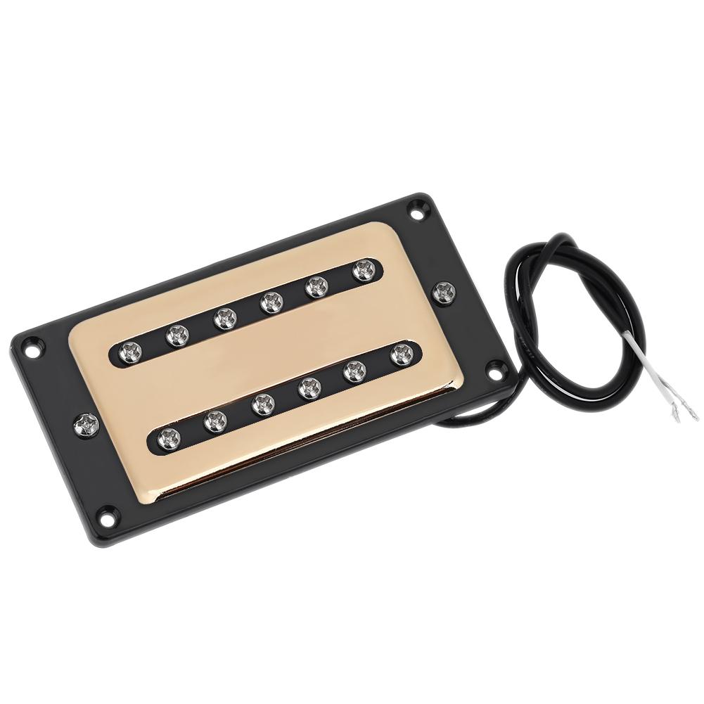 Two Slot Metal Guitar Pickup Case Brass Humbucker Cover for Electric Guitars