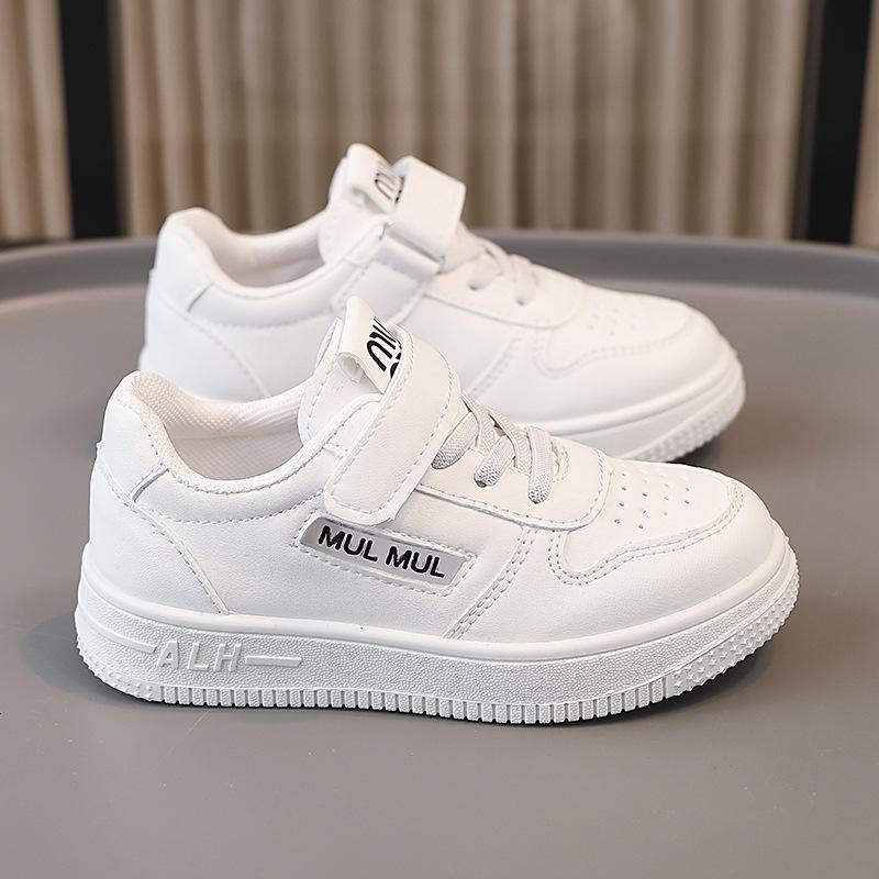 

Кроссовки для девочек Мальчики Весна и Осень Детские Маленькие Белые Туфли Средние Детские Мягкая подошва Повседневная обувь Детская обувь 38 (inner length 22.5cm) белый