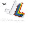 Righello con Spaziatura Precisa 1 Set Strumento Guida per Allineamento, 7 Spaziatori 1/16 1/2 Pollice per Artigianato su Carta Colorata, Kit Fai da Te per Biglietti Scrapbooking con