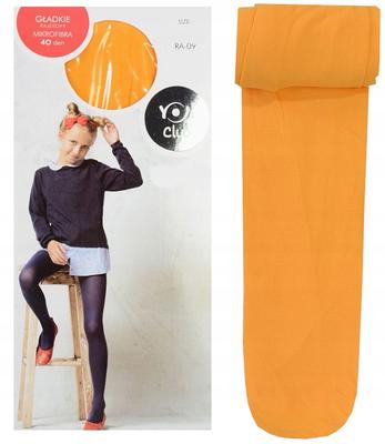 YO TIGHTS Yellow MICROFIBER 40 DEN SMOOTH 128/134 Y700H