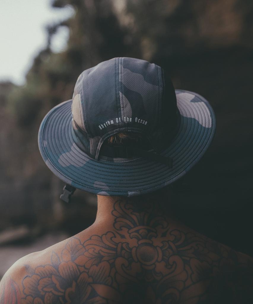Bichiboikeomyu Surfing Surf Hat Ich Green Camouflage