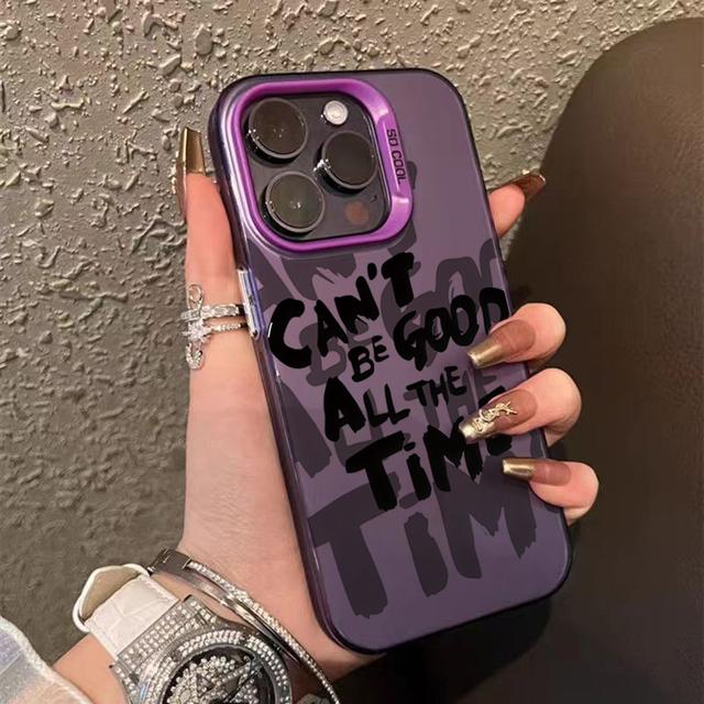 Personalitate Umbră Dublă Dezordonat Englez Telefon Pentru iPhone 16 Pro Max 15 14 13 12 11 Husă Carcasă Funda Coque Bumber Shell