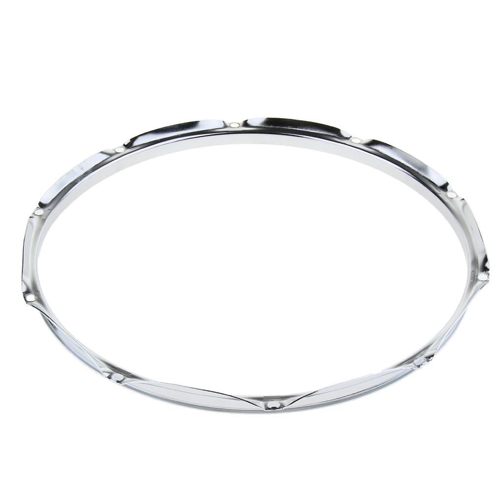 1 Pair Iron Snare Drum Hoop Ring Rim 10 Holes