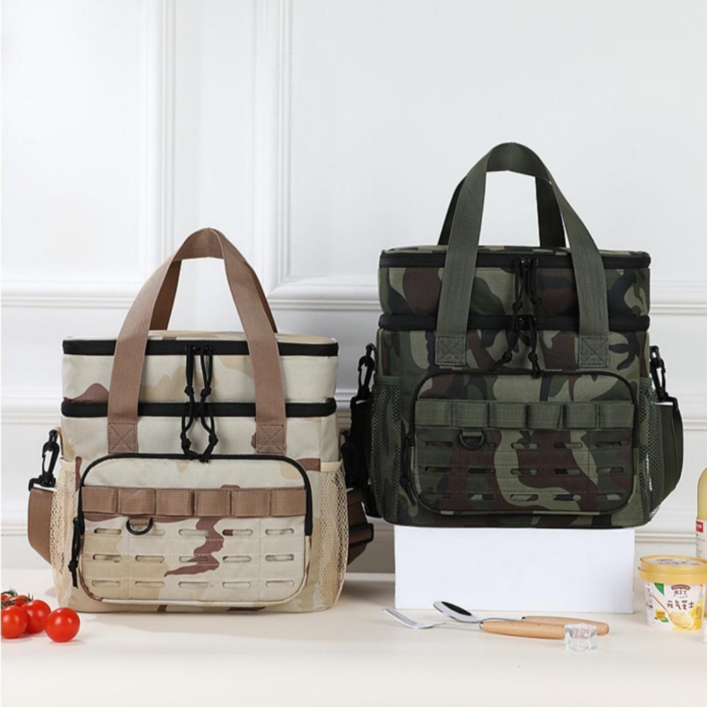 Thickened Freezer Bag High-Quality Insulated Lunch Bag Tactical Ice Bag Portable For Traveling Hiking Beach Trips