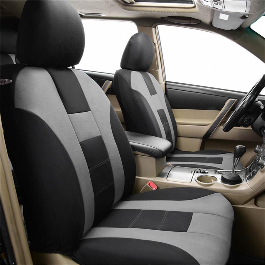 9-teiliges Autositzbezug-Set Universelle Passform für die meisten Autoinnenraumzubehörteile Schwarze Sitzbezüge für die meisten Autos, LKWs, SUVs
