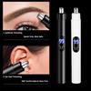 Waterproof Electric Nose Hair Trimmer Mini Portable USB Rechargeable Touch Control Groomer for Men Women Home Use
