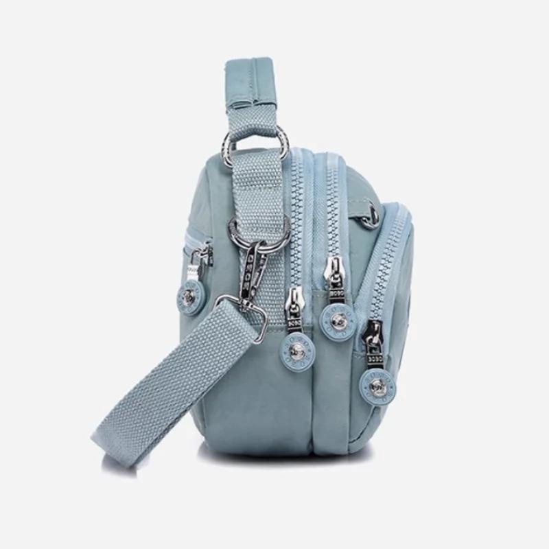 Casual All-Match Crossbody Bag for Women Fashion Nylon Small Shoulder Bag Portable Mobile Phone Purse