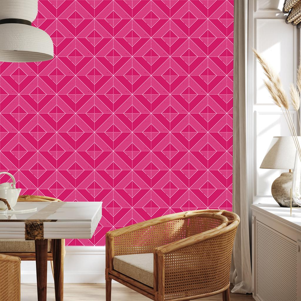 Geometric rhombus purple wallpaper for living room and bedroom 50x1000
