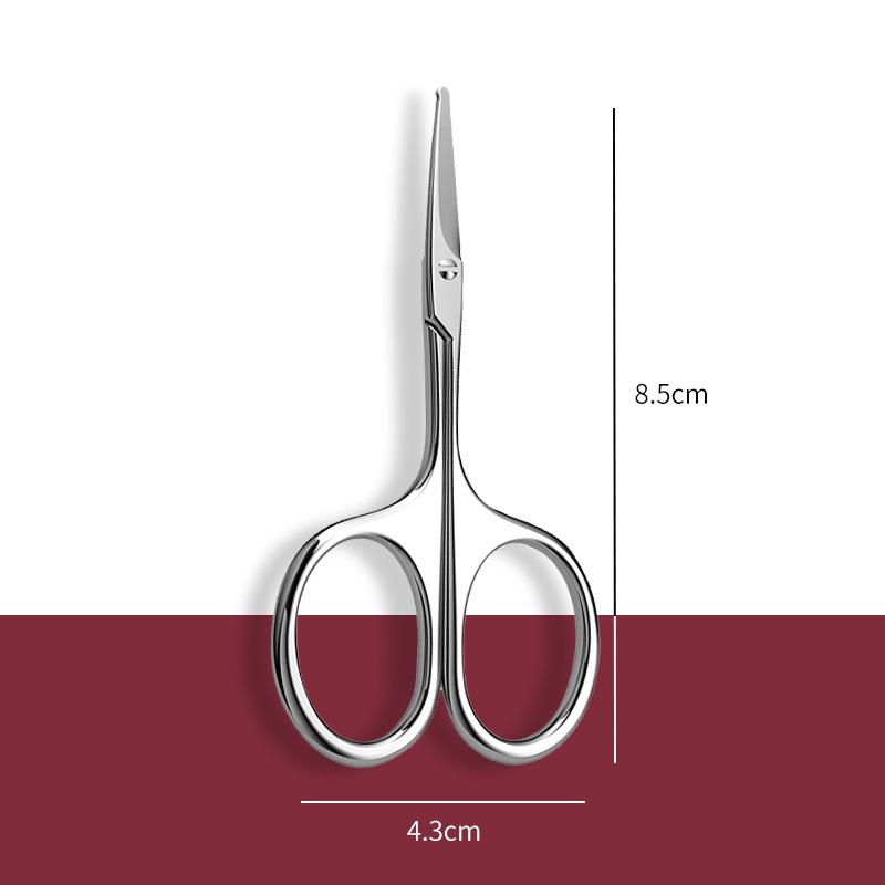 Men s Nose Hair Trimming Set: Round-Head Scissors & Manual Trimmer