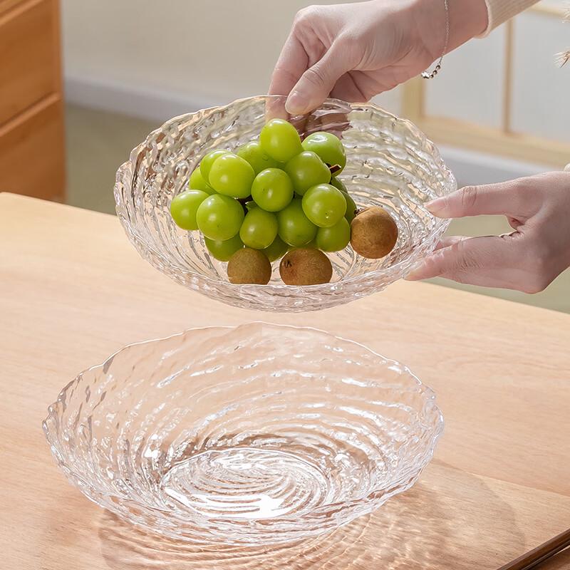 Genuus Large Light Luxury Crystal Glass Fruit Plate