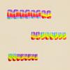 24 Pcs Medium Square False Nail Stripes Press On Nail Rainbow Acrylic Nail Glossy Full Cover Stick on Nail for Woman