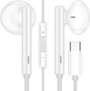 Fones de Ouvido MACLE com Volume de Chamada Compatível com Huawei Pura Mate 60 Nova iPhone 15 iPad Pro Air4 Mini Google e Fones de Ouvido com Fio com Microfone Tipo-C,