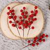 50Pcs Reusable Artificial Red Berries 7 Head Fake Flowers Faux Berry Branches  Christmas