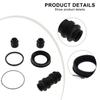 Black Rear Brake Seal Kit Caliper Gasket Replacement Installation Easy To Install Non-deformation Wear-resistant