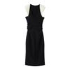 Summer new French sleeveless contrasting color splicing deep V-neck waist-wrapped hip-wrapped thin dress