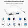 3 in 1 USB/Type C Multifunction Card Reader OTG SD TF Cards USB Memory Cards Reader Converter for MacBook Laptop Samsung