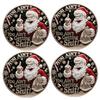 You Ain't Getting Shit Coin Funny Santa Claus Middle Finger Coin Novelty Metal Christmas Commemorative Challenge Coin Gag Gift for Friends