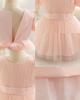 Sequin Puffy Princess Dress for Girls - Evening & Catwalk Performance Attire with Bubble Sleeves