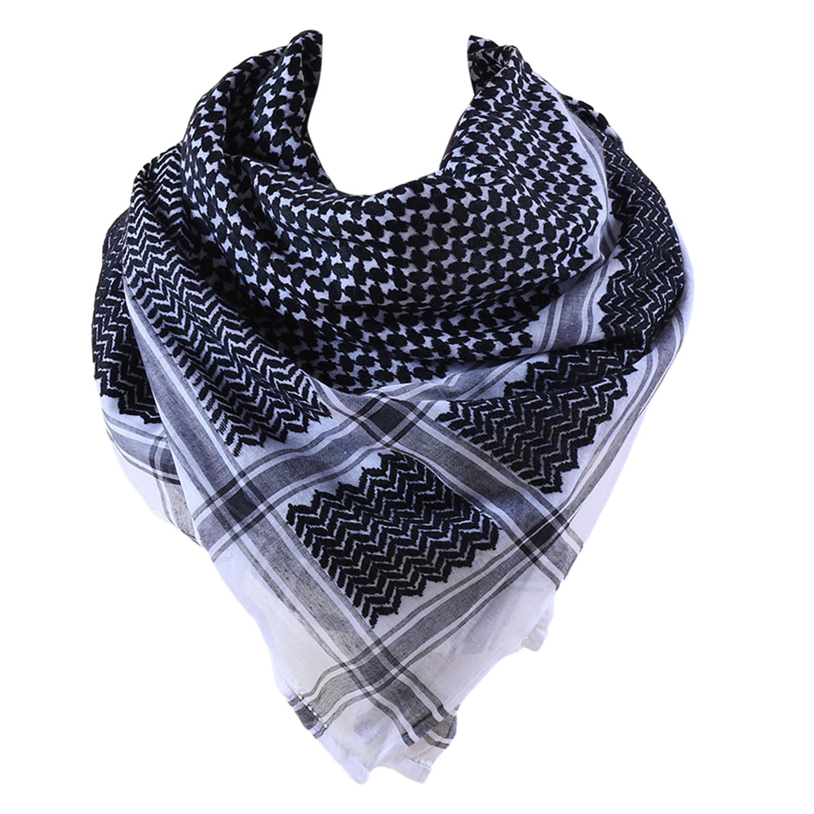 

Multifunctional Checkered Scarf for Fashion Forward Individuals Perfect for Various Occasions Travel Outdoor Activities белый