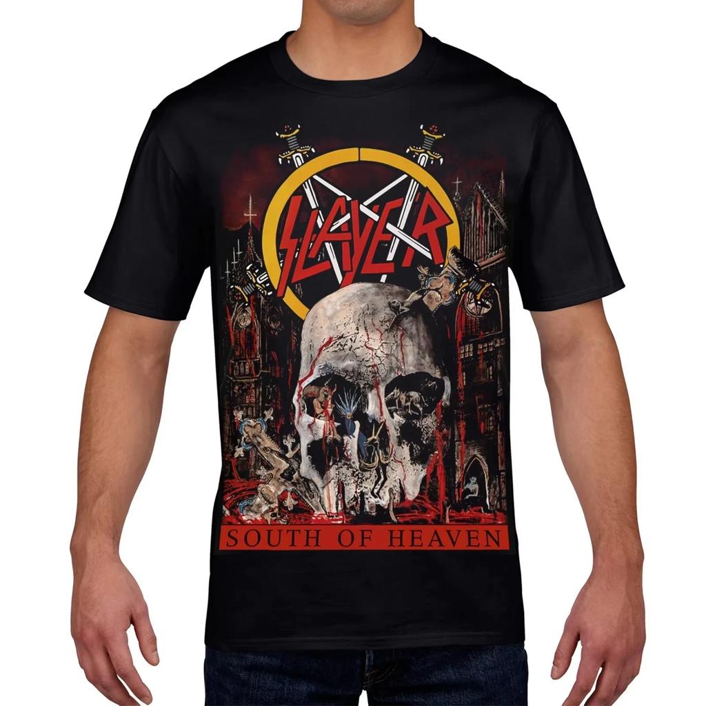 2025 Super Killer Black T-Shirt South of Paradise Thrash Metal Printed Cotton Men's Women's Top T-Shirt Streetwear Hip Hop