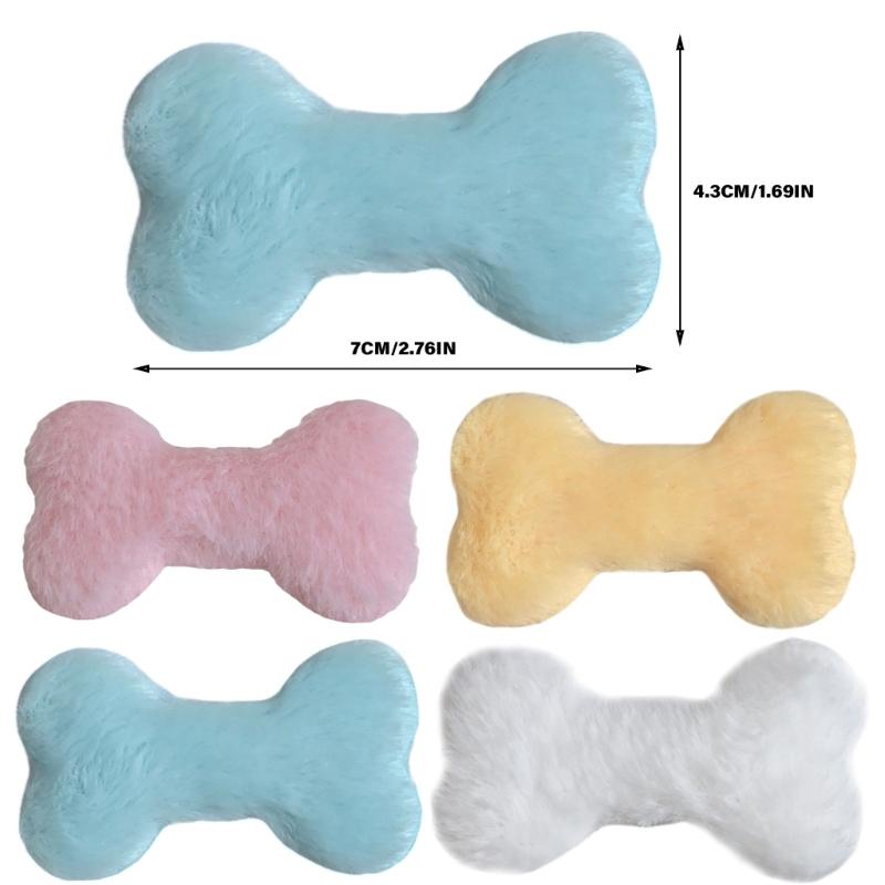 Plush Bone Hair Clip Lovely Cartoon Hairclip Girl Fashion Small Barrettes for Various Event