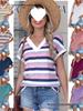 Women's Summer V-Neck Batwing Sleeve Shirt 2026 Fashion