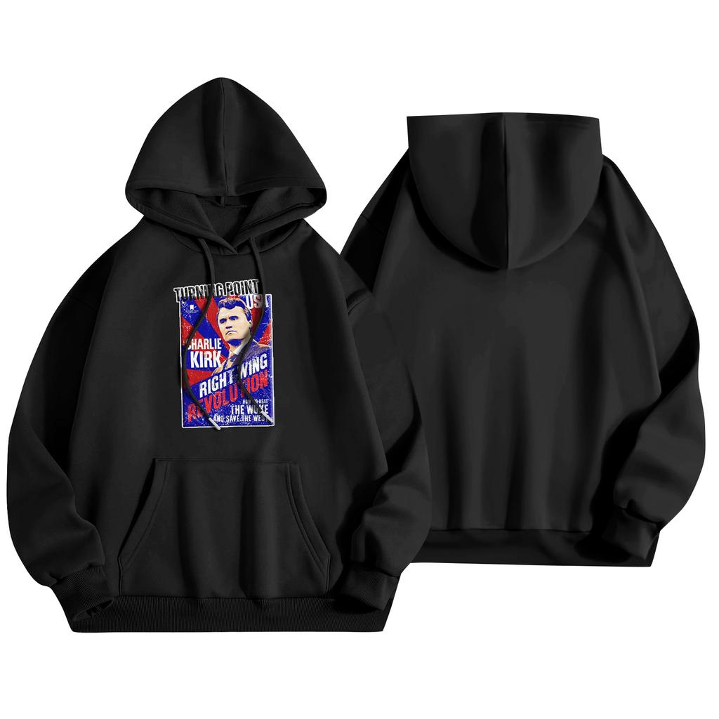 Unisex Fashion Lightweight Long Sleeve Pullover With Pockets  Print Hoodie