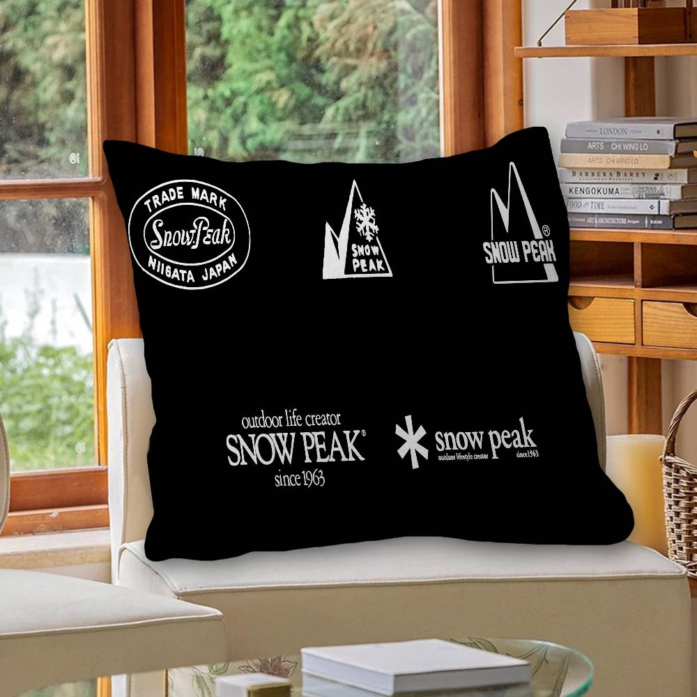 

Fashion Cool S-Snow P-Peak Logo Pillowcase toon Gift Cushion Cover Bedroom Home Sofa Chair Seat Decor pillow case 30cmx30cm