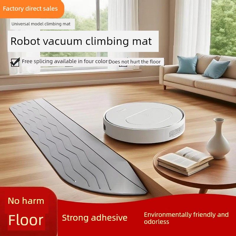 Suitable for Robot Vacuum Cleaners, 4cm5 Climbing Mat for Dji, Xiaomi, Dreame, Roborock, Balcony Slope Mat, Threshold Strip