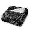 My Chemical Romance Soft Warm Blankets  Decorative Plush Throw Blanket Funny Couch Chair Flannel Bedspread Sofa Bed Cover