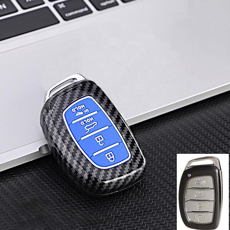 3 4 Button Abs Car Smart Key Case Cover For Hyundai Tucson Santa Fe Rena Sonata Elantra Creta Ix35 Ix45 I10 I30 I40 Accessories