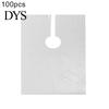 100Pcs Disposable Clear Hairdressing Capes Home Barber Hair Dyeing Shawl Aprons