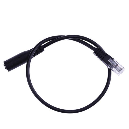 30cm 3.5mm Smartphone Headset to 4P4C RJ9 Telephone Converter Adapter Cable