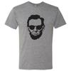 Lincoln Sunglasses - Patriotic Canvas Triblend T Shirt - Athletic Grey