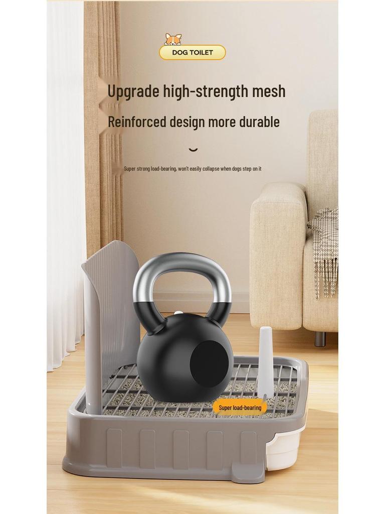 Anti-Splash Dog Toilet - Easy Clean Potty with Post for Medium and Small Dogs