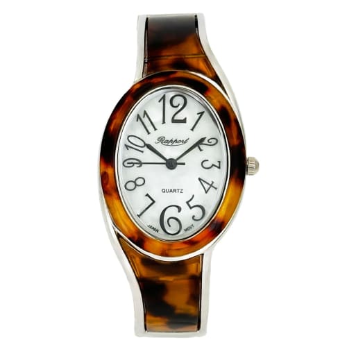 

La Paul Women s Oval Bangle Watch, Modified Brown, 188908