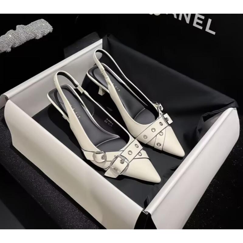 Sexy Buckle Strap Women Pumps Elegant Pointed Toe Thin High Heels Banquet Party Slingback Shoes Ladies High Heels Sandalias