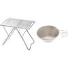 Snow Peak TAKIBI My Table Set Acciaio Inossidabile Tazza Sierra Tavolo Tavolo Basso Supporto Tavolo Tazza Sierra BBQ Campeggio Outdoor Sacca Fortunata Nuova Vendita Set Gioco Outdoor